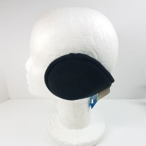 Black Cushioned Fleece Wrap Earmuffs